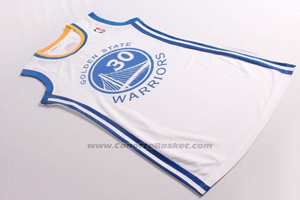 Maglia Donna Golden State Warriors Stephen Curry #30 Bianco